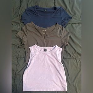 Lot of 3 Shein Size L crop tops